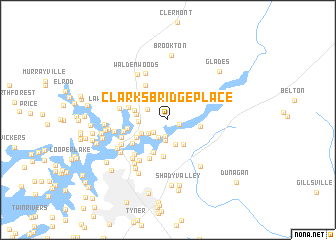 map of Clarks Bridge Place