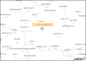 map of Clarksburg