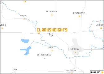 map of Clarks Heights