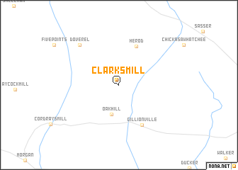 map of Clarks Mill