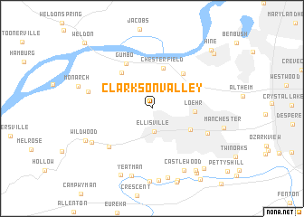 map of Clarkson Valley