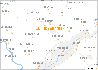 map of Clarks Summit