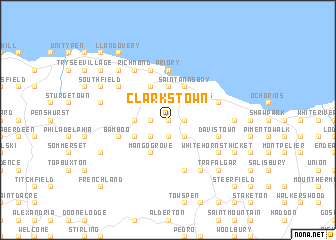 map of Clarks Town