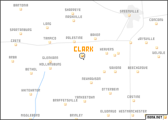 map of Clark