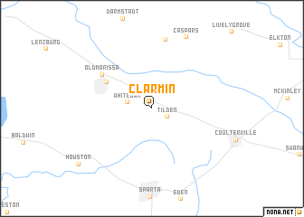 map of Clarmin