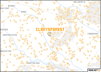 map of Clarys Forest