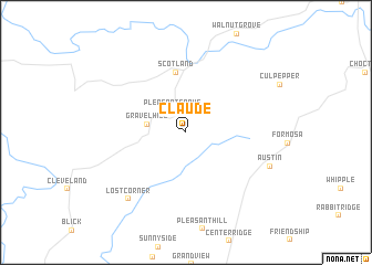 map of Claude