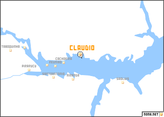 map of Cláudio