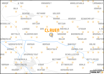 map of Clauen