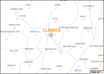 map of Claunch