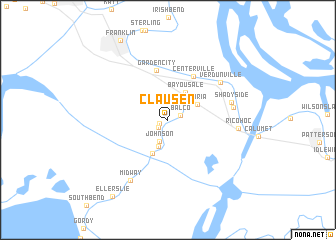 map of Clausen
