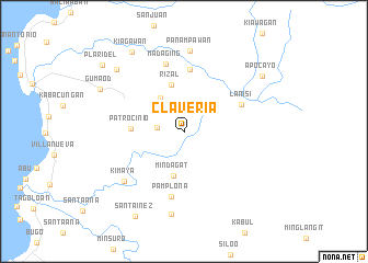 map of Claveria