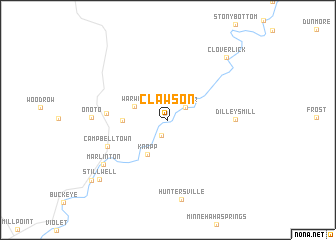 map of Clawson