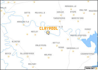 map of Claypool