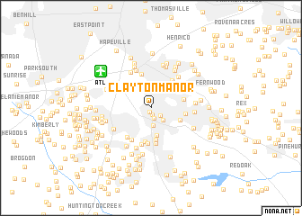 map of Clayton Manor