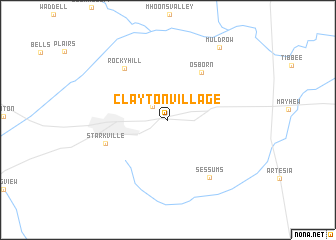 map of Clayton Village