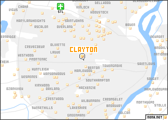 map of Clayton