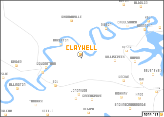 map of Claywell