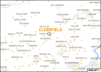 map of Clearfield