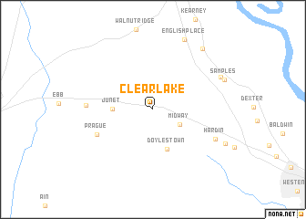 map of Clear Lake