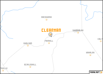 map of Clearman