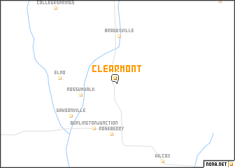 map of Clearmont