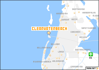 map of Clearwater Beach