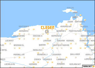 map of Cléder