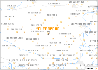 map of Cleebronn