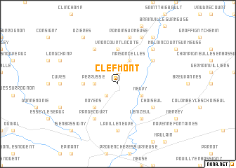 map of Clefmont