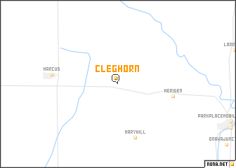 map of Cleghorn