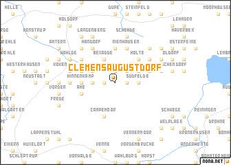 map of Clemens-August-Dorf