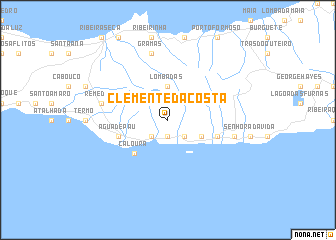 map of Clemente da Costa