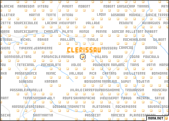 map of Clérissau