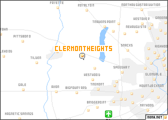 map of Clermont Heights