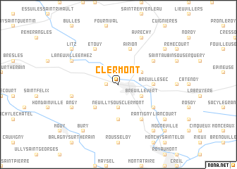 map of Clermont