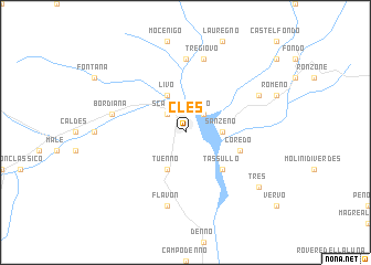 map of Cles