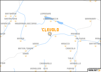 map of Clevolo