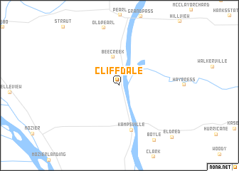 map of Cliffdale
