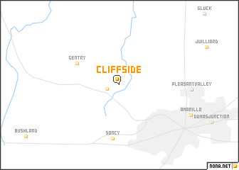 map of Cliffside