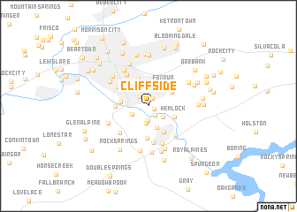 map of Cliffside