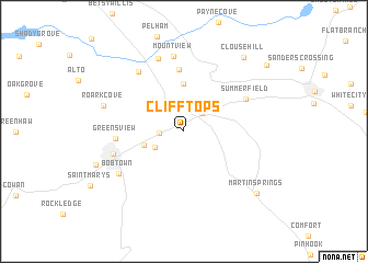 map of Clifftops