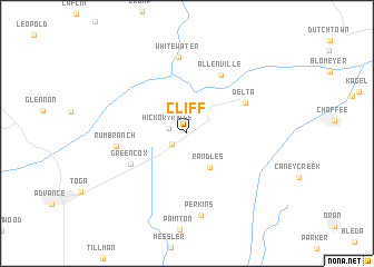 map of Cliff