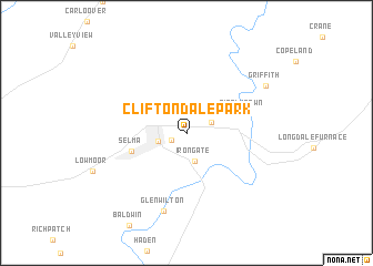 map of Cliftondale Park