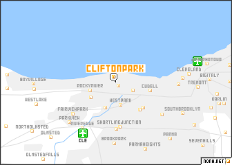 map of Clifton Park