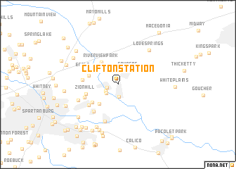 map of Clifton Station