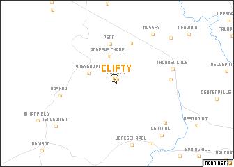 map of Clifty