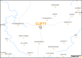 map of Clifty