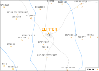 map of Clinton