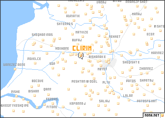 map of Çlirim